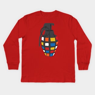 Rubiks Grenade Kids Long Sleeve T-Shirt